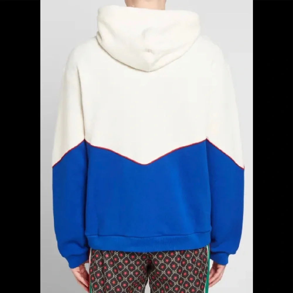 Gucci Multi Color Hooded Sweatshirt With Gucci  Embroidery Sz S - Picture 4 of 11